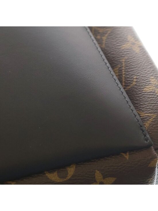 Louis Vuitton Monogram Macassar Discovery Leather Backpack Brown main image 4